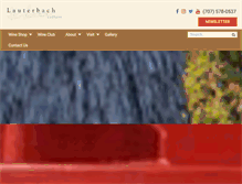 Tablet Screenshot of lauterbachcellars.com